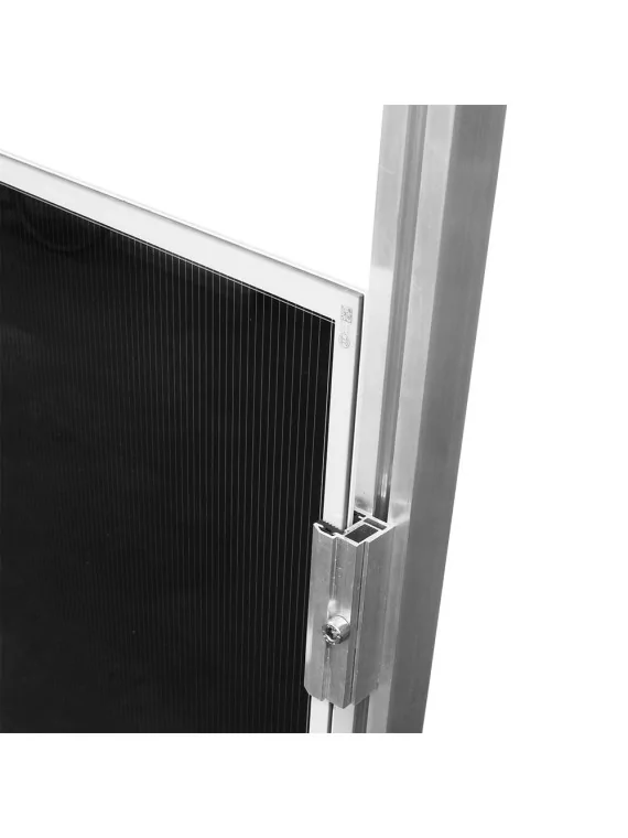 Clame milieu panneau solaire sans cadre