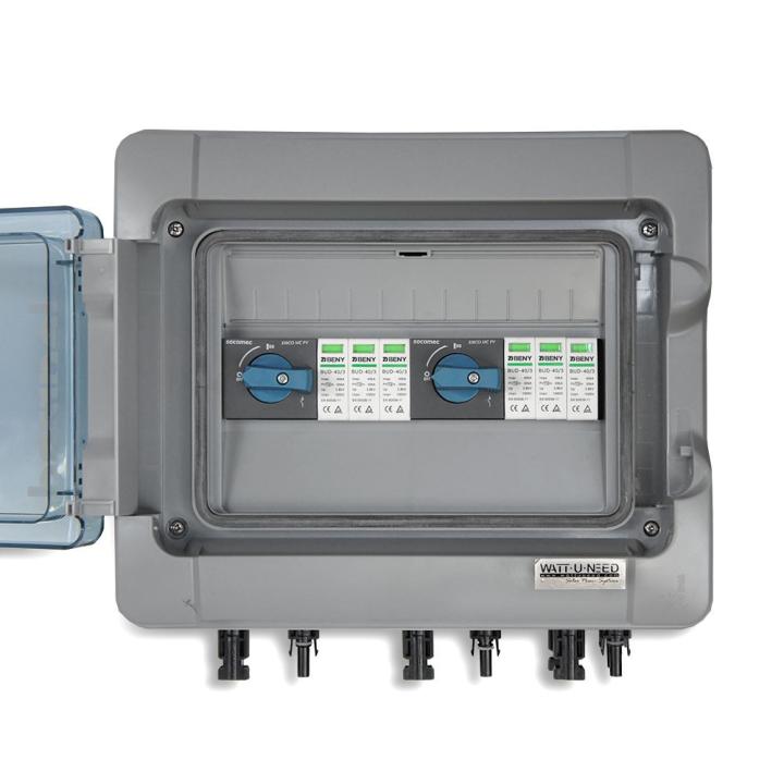 Caja de pararrayos de 2 entradas