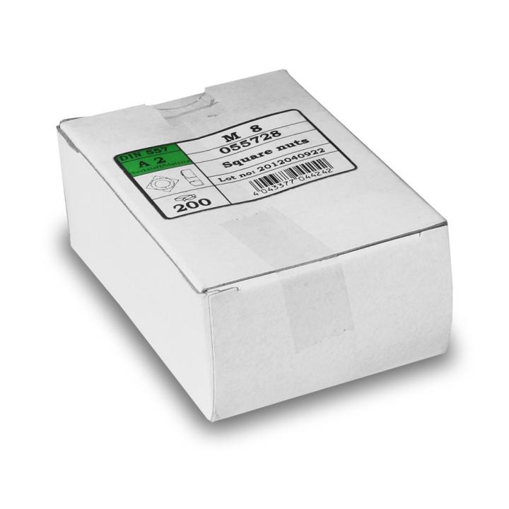 square nuts M8 1x