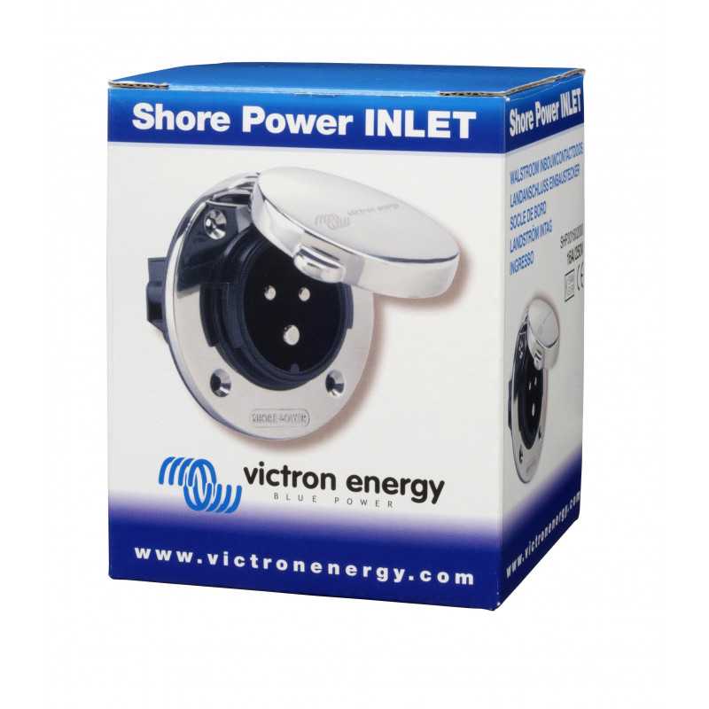 Flush-mounted socket for Victron shore power extension