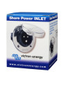 Flush-mounted socket for Victron shore power extension