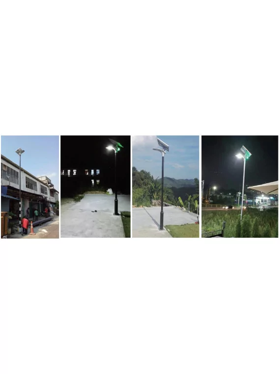 Solar Floor Lamp - Stand-alone LED 15W 18V FB