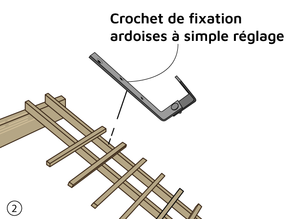 Crochet ardoise étape 2