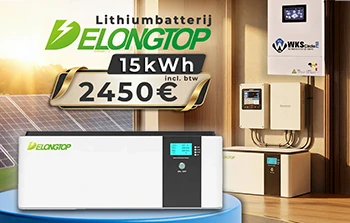 Batería de litio LiFePO4 de 15,36 kWh - DeLong Top Energy 51,2 V 300 Ah