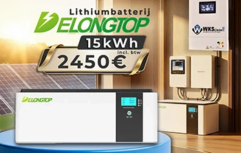 15,36 kWh LiFePO4-lithiumbatterij - DeLong Top Energy 51,2 V 300 Ah
