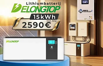15,36 kWh LiFePO4-lithiumbatterij - DeLong Top Energy 51,2 V 300 Ah