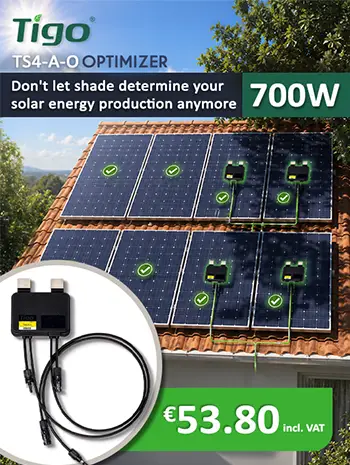 TS4-A-O optimiser priced at €53.80 including VAT. Don’t let shade dictate your solar output any longer.
