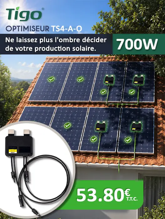 Tigo TS4-A-O 700W - Optimiseur solaire intelligent anti-ombrage