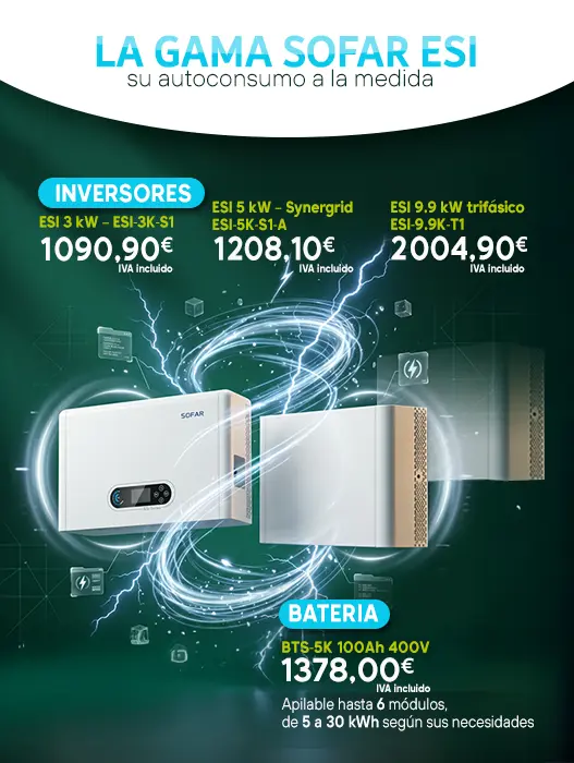 Descubra nuestra gama de la marca Sofar Solar a precios competitivos.