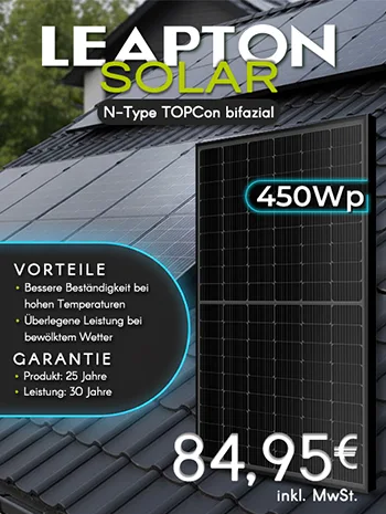 Leapton 450W hocheffiziente Solarzelle