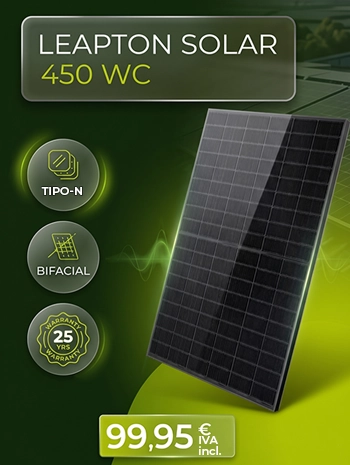 Panel solar bifacial Leapton N-Type 450Wp TOPCon