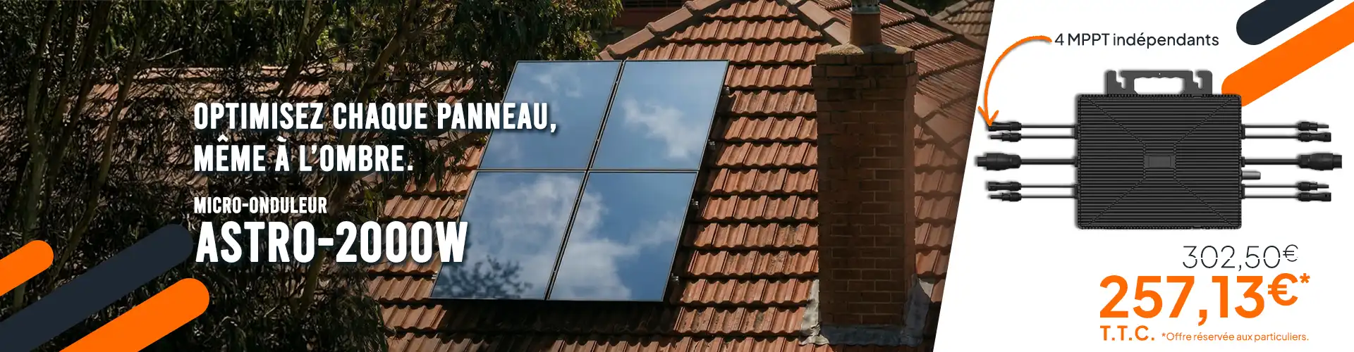 Micro-Onduleur Astro-E 2000 W – TM-L2000M au prix de 257,13€ au lieu de 302,50 € T.T.C.
