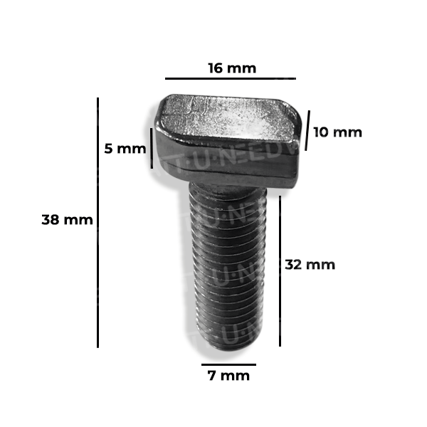 Boulon M10 dimensions