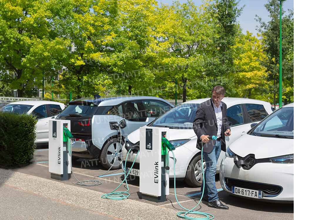 EVlink Parking 2 Estación de carga Sol para montaje en tierra