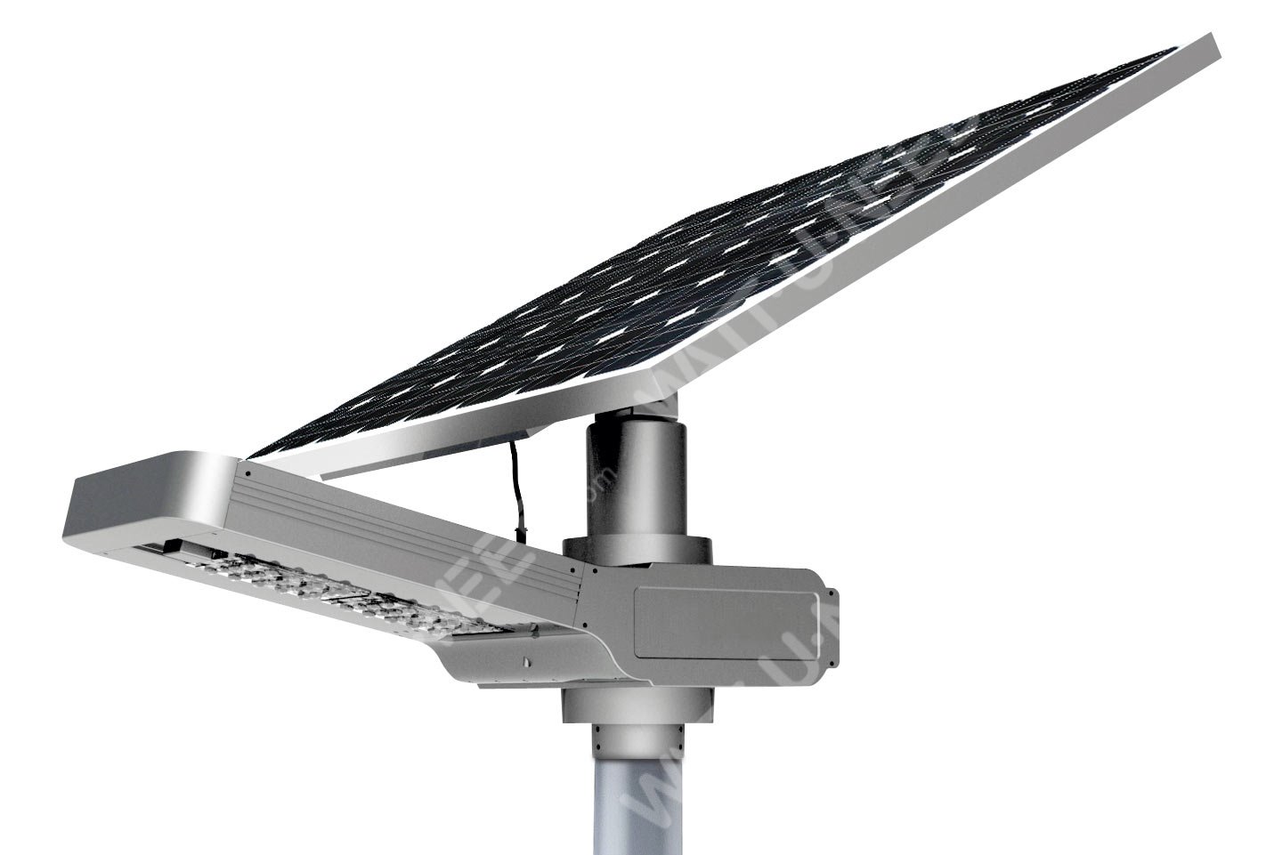 Lampadaire solaire - LED autonome WU 20W 18V - Panneau 65W