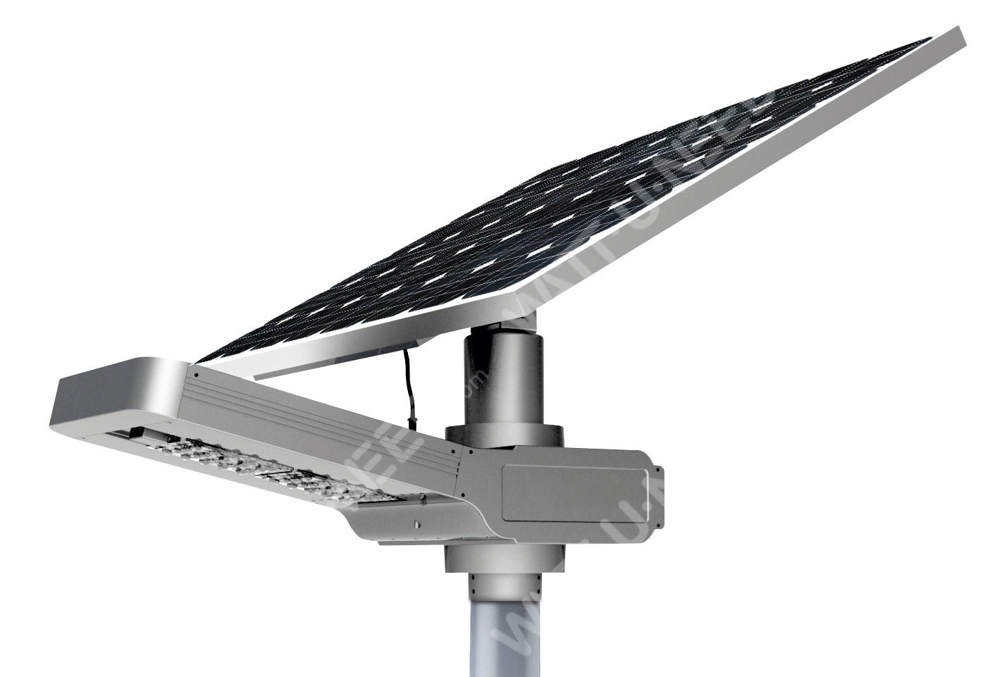 Lampadaire solaire - LED autonome WU 40W 18V - Panneau 100W