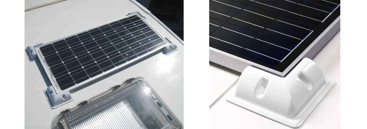 Kit universel de fixation panneau photovoltaïque pour camping-car