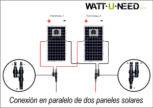 Instalación paralela de paneles solares