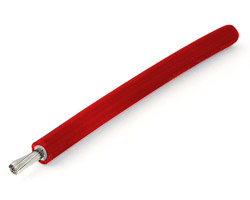 Câble solaire rouge 4 mm² / 6 mm² au mètre