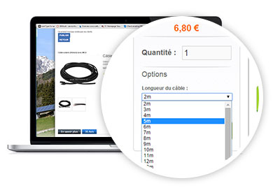 Option : choisir la longueur de mon câble solaire