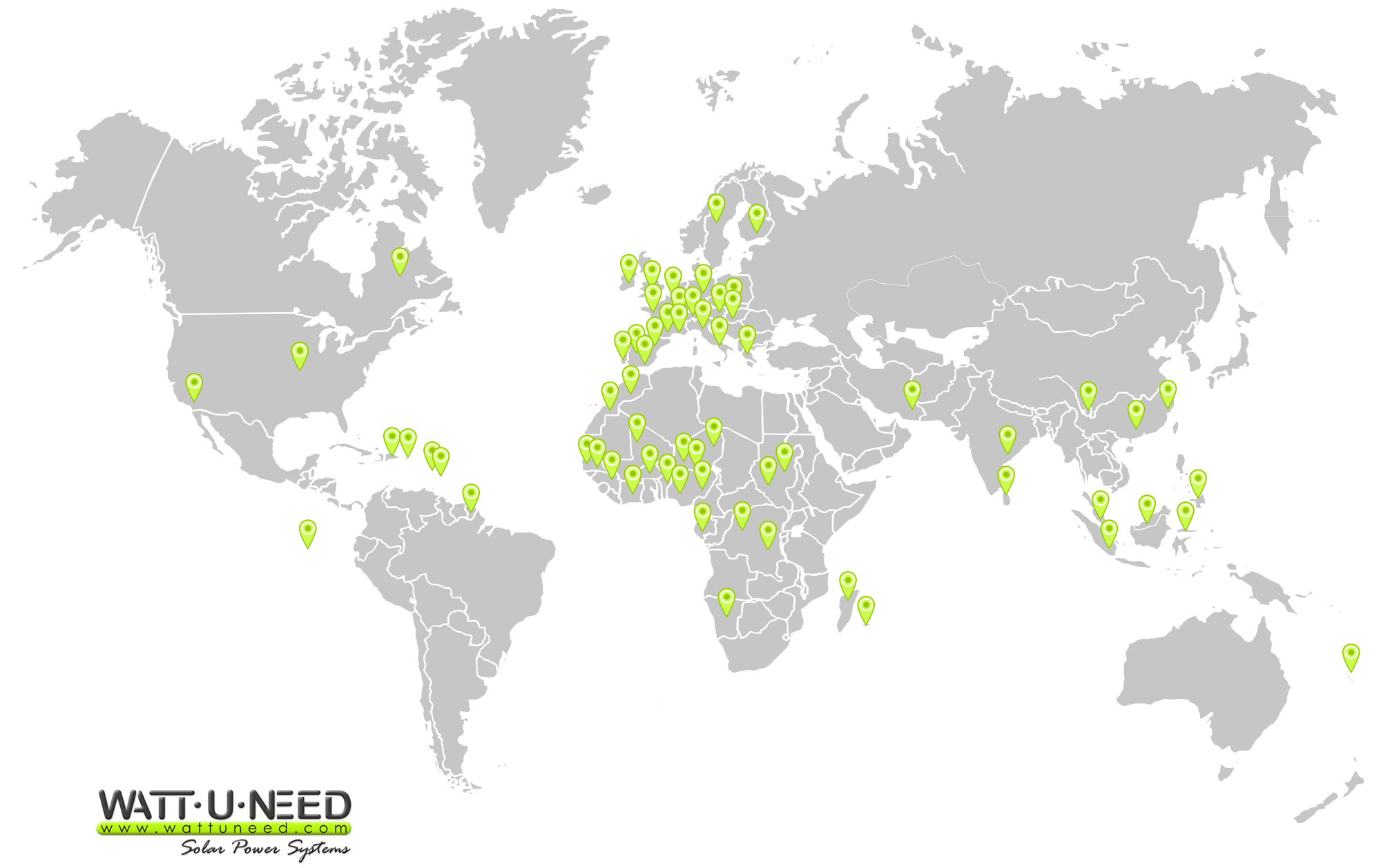 Map of our facilities