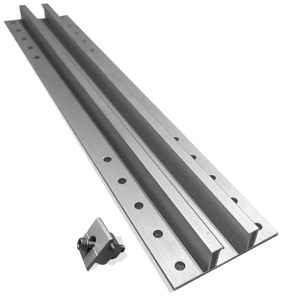 Fixation bac acier trapèze light+clame milieu NVT
