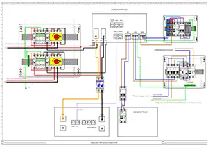 DEYE MONO + coffret AC grid + coffret DC solaire + batterie + inverseur auto + disjncteur DC batterie + groupe electrogène