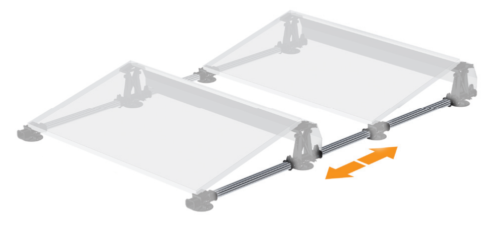 Flatfix ballast rack