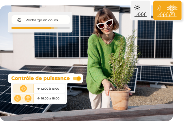 V2C Cloud - solar charging setup