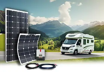 12V Solar-Kit mit Batterien