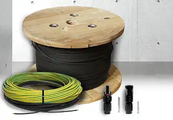 Solar-Kabel und Stecker